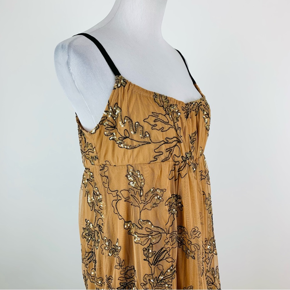 Anthropologie Bloggers Favorite Sequin Tulle Maxi Dress Small - Picture 5 of 14